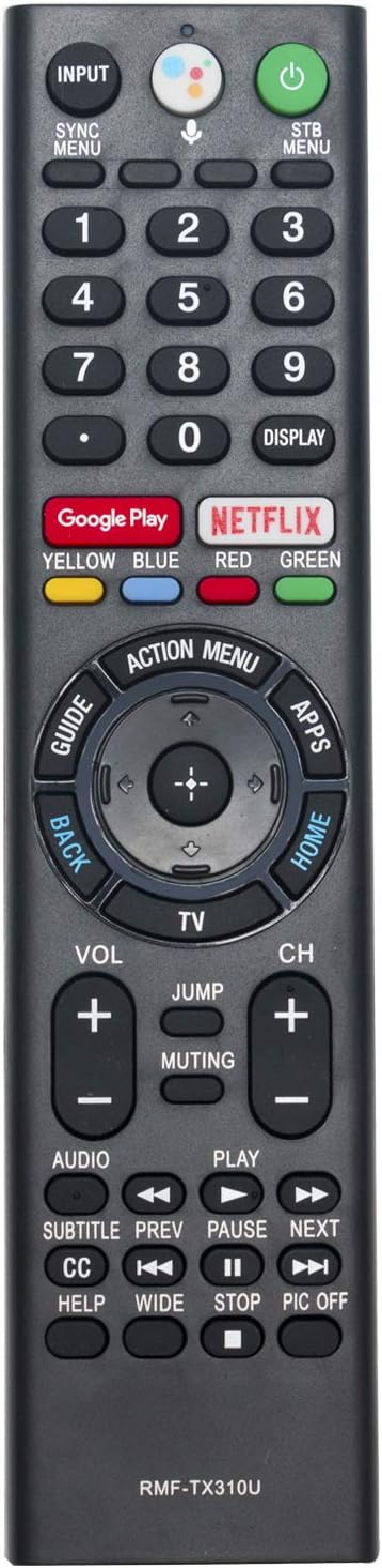 ELTERAZONE New Replacement Remote Control, Remote Control Fit, Universal Remote Control Compatible with Sony Bravia TV XBR-49X800G XBR-43X800G XBR-85X850F XBR-75X850F XBR-65X850F XBR-85X900F