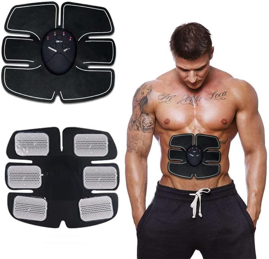 ELTERAZONE Abs Stimulator,Muscle Toner,Abs Stimulating Belt- Abdominal Toner, Abdominal Muscle Toner at Home Gym the Office Fitness, Black