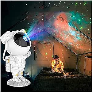 Astronaut Light Projector Astronaut Galaxy Projector with Timer & Remote Control, USB Powered Spaceman Projector Lamp, 360° Adjustable Astronaut Starry Night Light Projector for Room Decoration